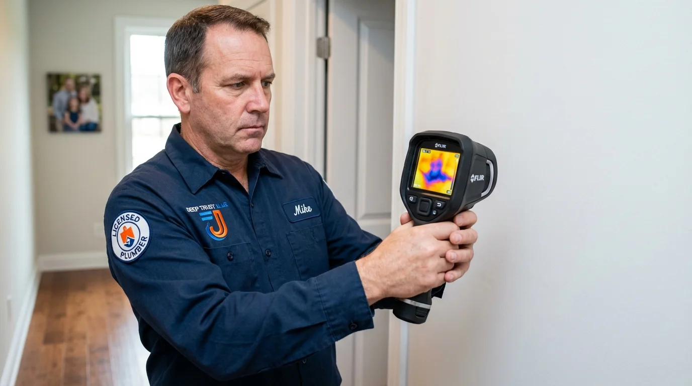 Thermal imaging leak detection by Johns Plumbing LLC in Kaukauna